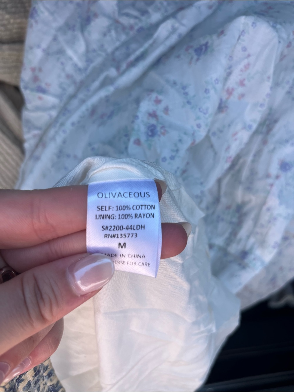 Morning Lavender Tie Strap Smocked Midi Dress - Picture 7 of 7